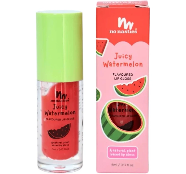 No Nasties Natural Kids Lip Gloss Juicy Watermelon