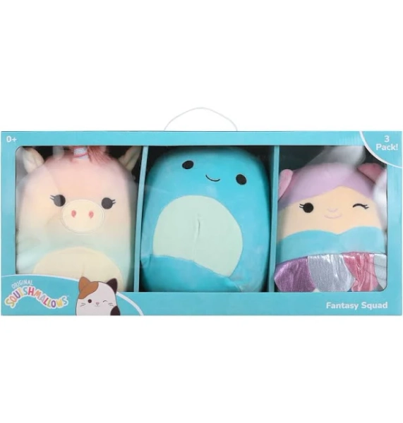 Squishmallows Fantasy Squad Gretti, Bebb & Bevalee 8-Inch Plush 3-Pack