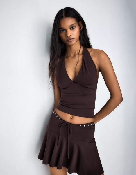 Halter nyakú top