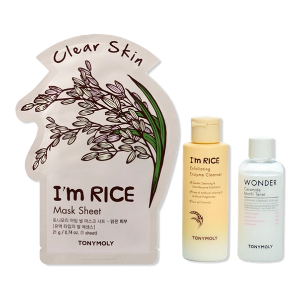 Skin Clarifying Rice Wonder Travel Trio