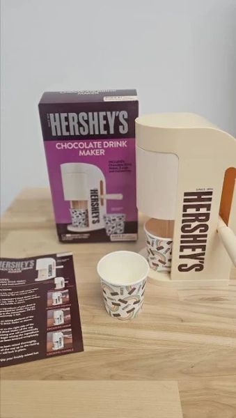 Hershey's Chocolate Drink Maker: Color White: Hot Or Cold Drinks: New/Box5