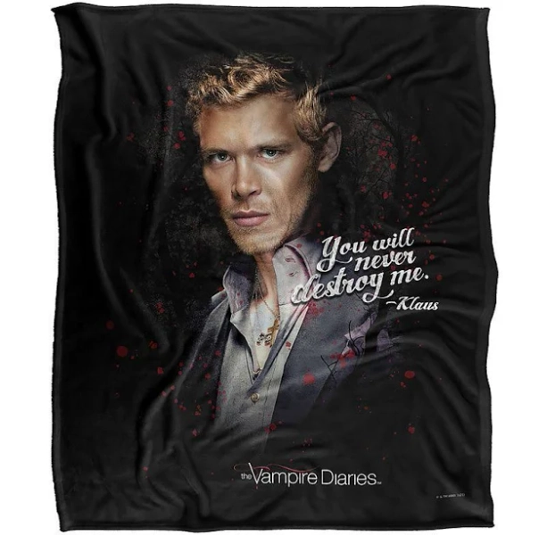Vampire Diaries Never Destroy Silky Touch Super Soft Throw Blanket