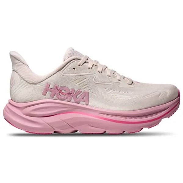 Womens HOKA Clifton 10 - Running Shoes Rose Cream/Dried Rose Size 9.5