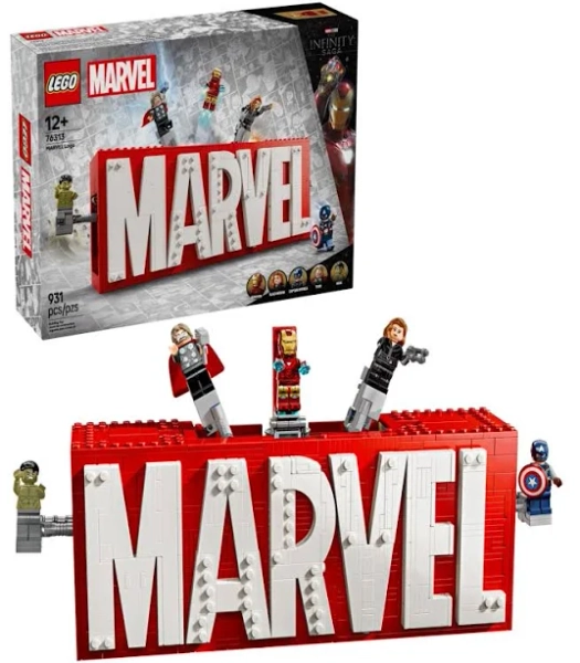 LEGO Marvel Logo & Minifigures