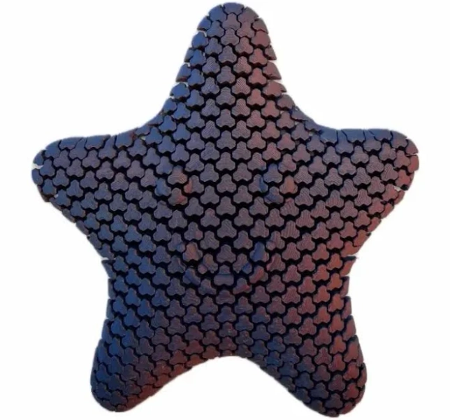Flexi Star Galaxy Fidget – Color Changing 3D Printed Stress Toy