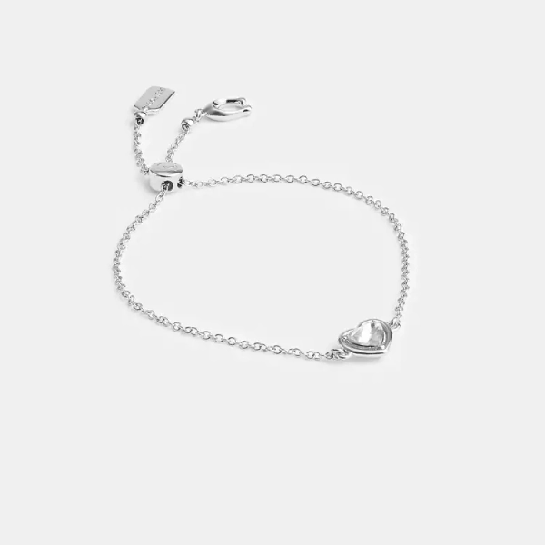 Halo Heart Slider Bracelet