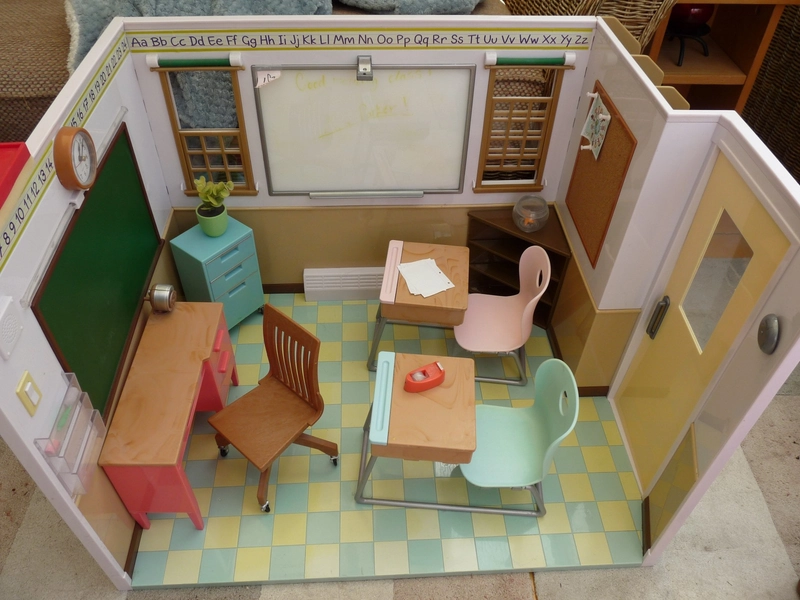 Our Generation School Room Awesome Academy Playset with desks, furniture etc