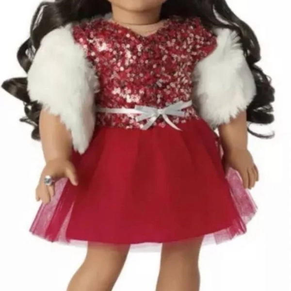 American Girl Decked Out Red Holiday Dress Outfit - New Toys & Collectibles | Color: Red