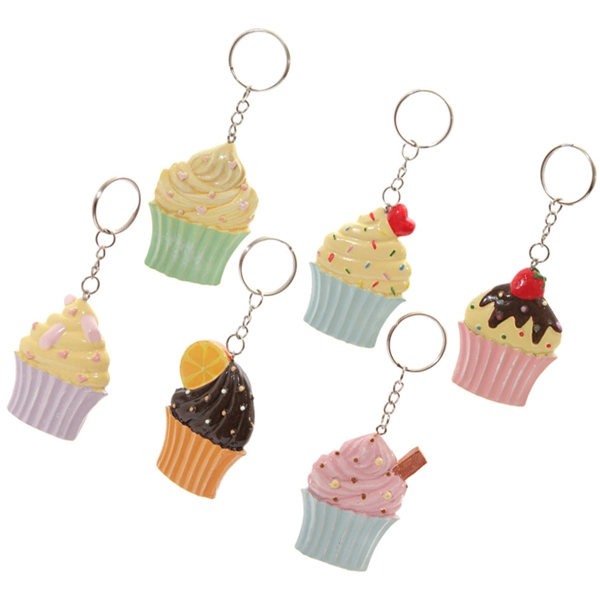 Kawaii Cupcake Keyring