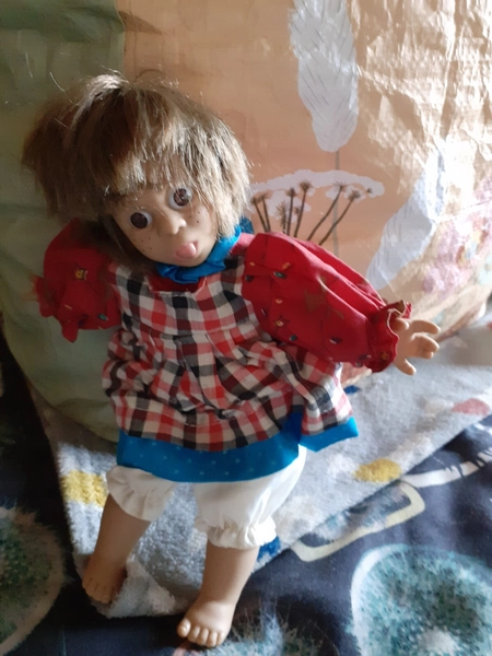 Vintage 1980s Ugly Doll, 11 Inch Sized Doll With Clothing