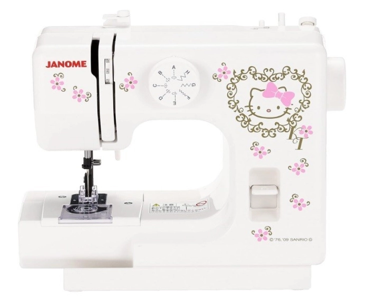 Hello Kitty Sewing Machine JANOME KT-35 Compact Electric AC100V Sanrio Used