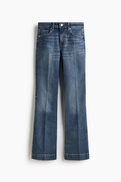 H & M - Bootcut Regular Jeans - Dusty Denim Blue