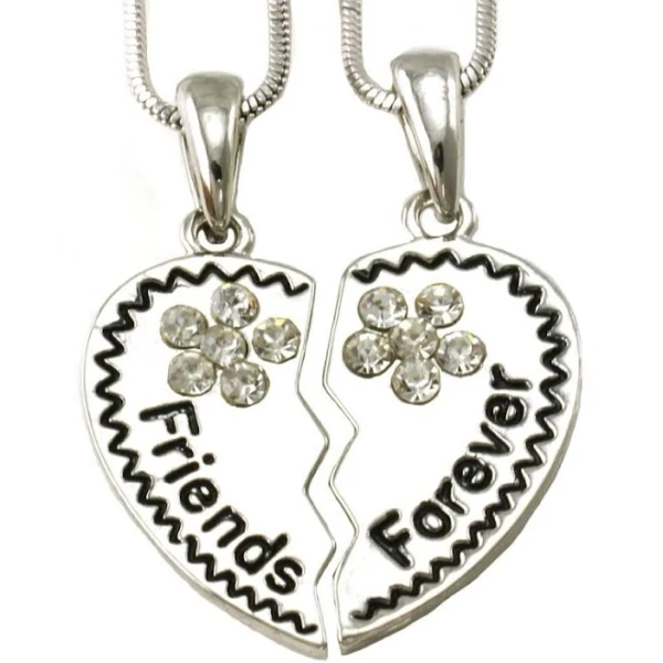 Soulbreezecollection Engraved Letter Heart Necklace