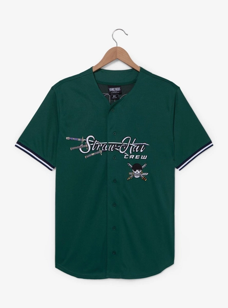 One Piece Straw Hat Crew Zoro Baseball Jersey — BoxLunch Exclusive