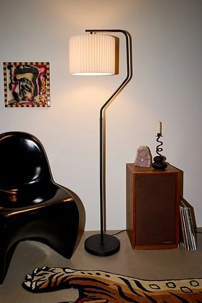 Evan Floor Lamp in Black at Urban Outfitters