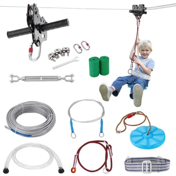 VEVOR Zipline Kit 100 ft