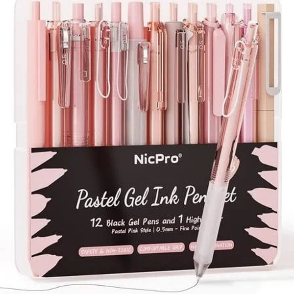 Nicpro 13pcs Pastel Gel Ink Pen Set