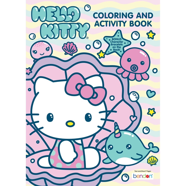 Sanrio Hello Kitty 64-Page Coloring & Activity Book, by Bendon, Paperback - Walmart.com