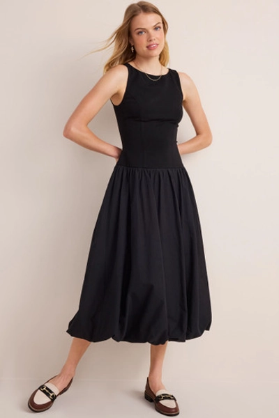 Eliza Bubble Hem Midi Dress