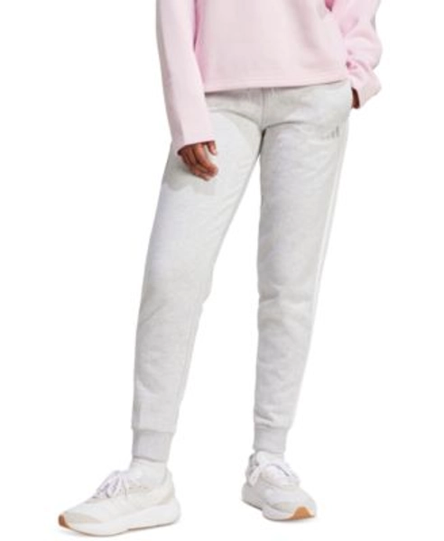 Women's Essentials Three Stripes Fleece Slim Pants