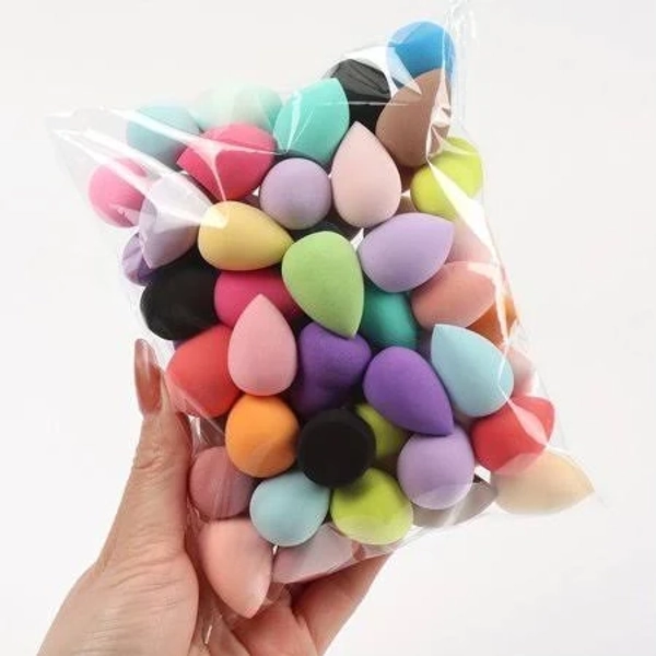 Foricom 60pcs Mini Beauty Puff Makeup Sponge, Professional Beauty Sponge Super Soft Facial Makeup Tool for Foundation, Powder, Liquid, Size: 3 Months