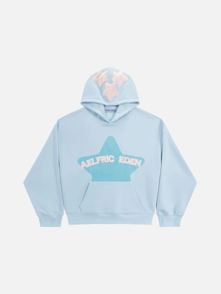 Aelfric Eden Oversized Colorful Eden Star Pullover Hoodie