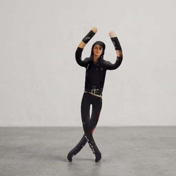 MJ Plush Doll for Poseable King of Pop Stuffed Figure for Music Fans & Collectors