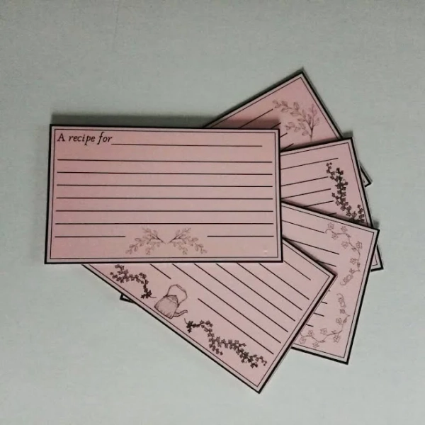 Botanical Recipe Cards