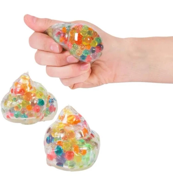 Fun Express Squishy Water Beads Rainbow Poop