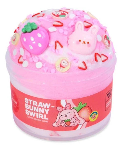 Peachybbies Straw-Bunny Swirl Slime