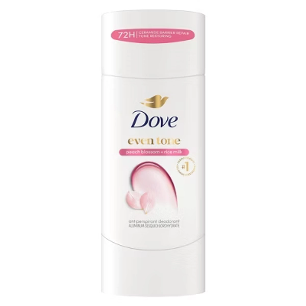 Dove Beauty Even Tone 48-Hour Women's Antiperspirant & Deodorant Stick - Peach Blossom & Rice Milk - 2.6oz