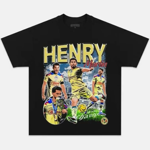 Henry Martin Mexican Football Star Graphic T-Shirt