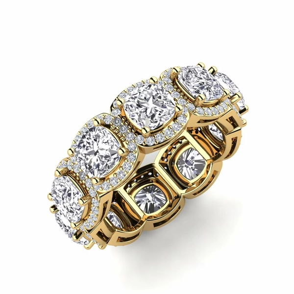18k Yellow Gold Cushion Diamond Ring Tracie