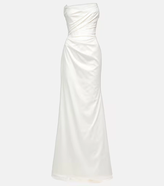 Robe de mariée Rhea en satin et tulle
