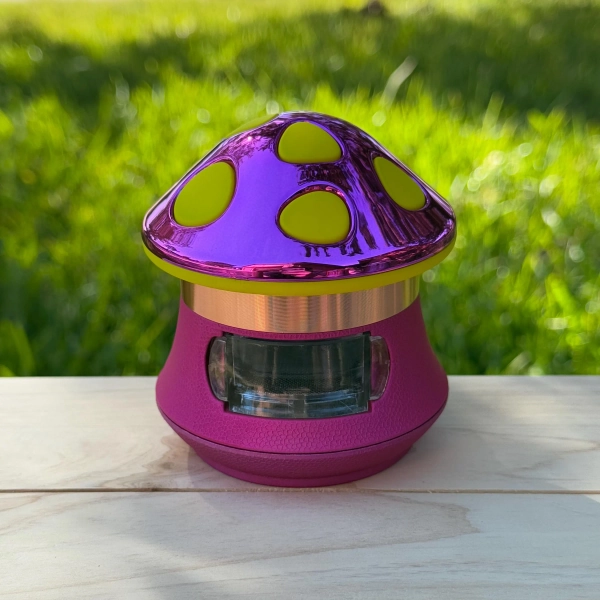 Big Mushroom Drawer Herb Grinder Spice Crusher Tobacco Smoke Grinder Gift