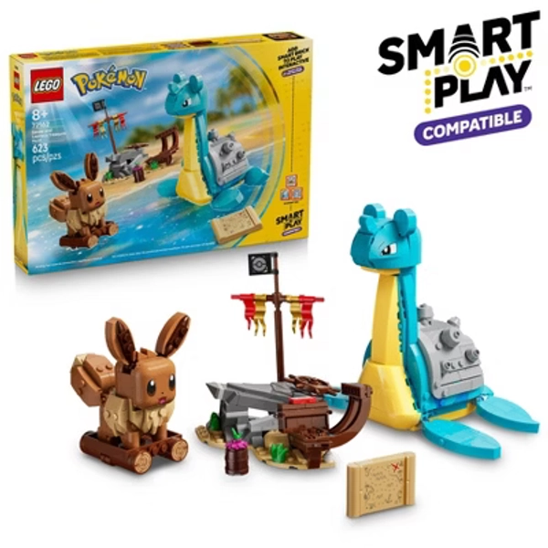 LEGO Pokémon SMART Play: Eevee and Lapras's Treasure Hunt 72162