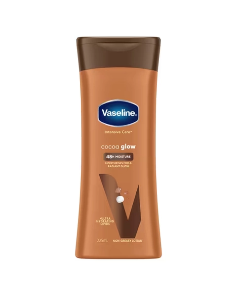 Vaseline Intensive Care Cocoa Glow 48H Moisture Body Lotion 225ml - Ultra Hydrating Lipids