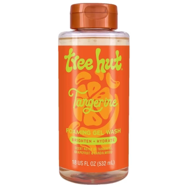 Tree Hut Tangerine Foaming Gel Body Wash - 18 fl oz: Paraben-Free, Sulfate-Free, Alcohol-Free, Whole Body