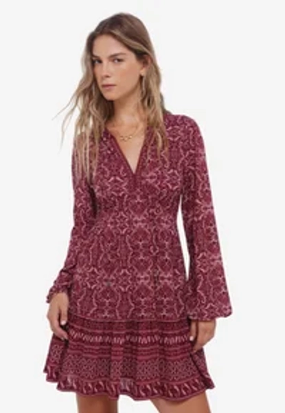 Freizeitkleid - bordeaux