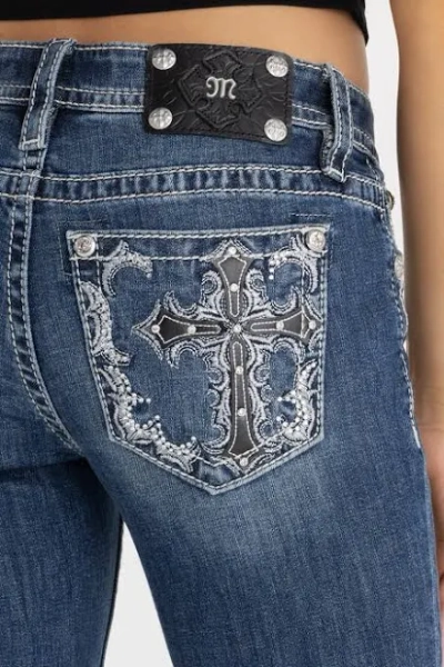 Miss Me Midnight Cross Bootcut Jeans