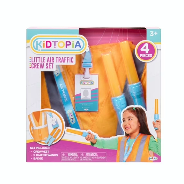 Kidtopia Little Air Traffic Ground Crew Set for Child Ages 3 and up