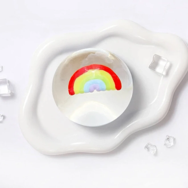 100g Crystal Rainbow inside Ball Taba Squishy