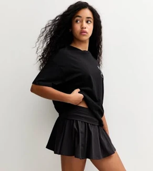 New Look Girls' Folded Waist Gathered Skort