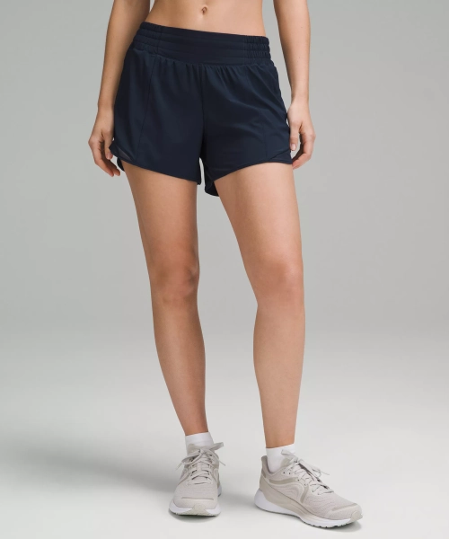 Hotty Hot High-Rise Lined Short 4" - True Navy - 16