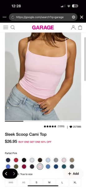 Sleek Scoop Cami Top