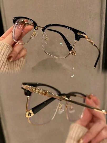 Luxurious And Elegant  Reinstallation Manufacturing  Court Style Blue Light Glasses