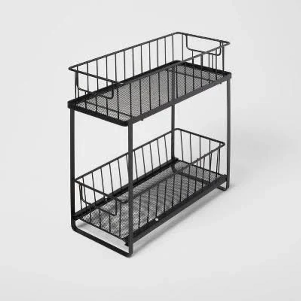 Brightroom Two Tiered Slide Out Organizer