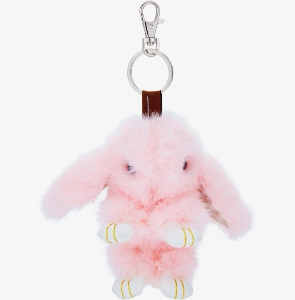 Fluffy Bunny Plush Keychain