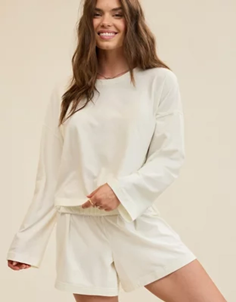 Aerie Dream Jersey Long Sleeve Top