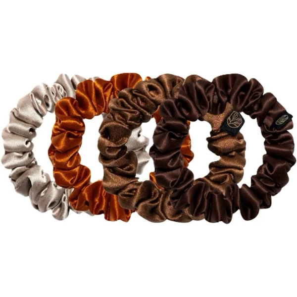 The Nude Edit Midi Silk Skinny Scrunchies Made for Curls Coils Waves